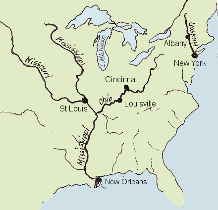 Die USA verfügen über ein riesiges Netz von Flüssen